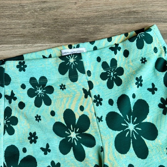 UO Urban Outfitters Bryn Retro Floral Print Pull-On Flare Pants Vintage Size S-P - Picture 4 of 15